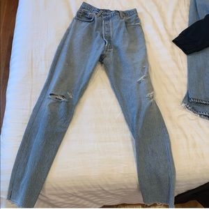 Re/Done light wash denim
